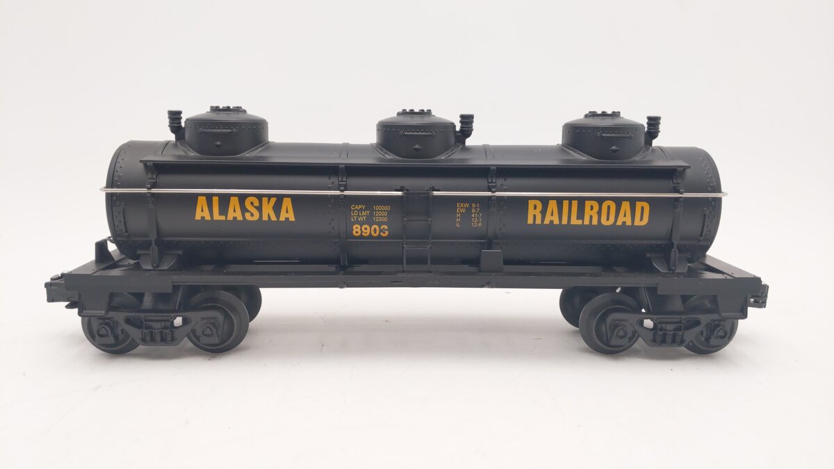 RGS Trains 8903 O Gauge Alaska Railroad 3 Dome Tank Car EX/Box