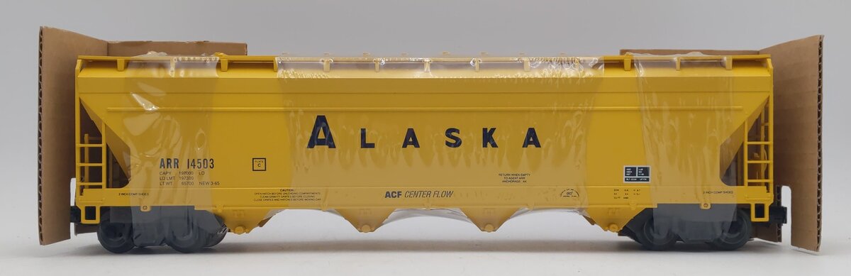 Weaver O Gauge Alaska 4-Bay Centerflow #14503 - 3-Rail NIB