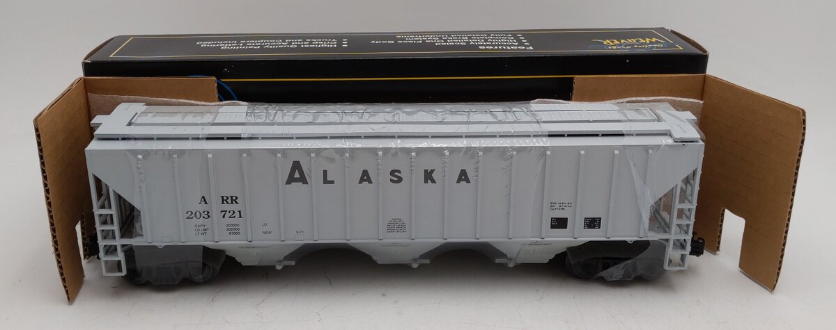 Weaver 203725 O Alaska (M&W Gray) PS-2 CD Grain Hopper (3-Rail) NIB