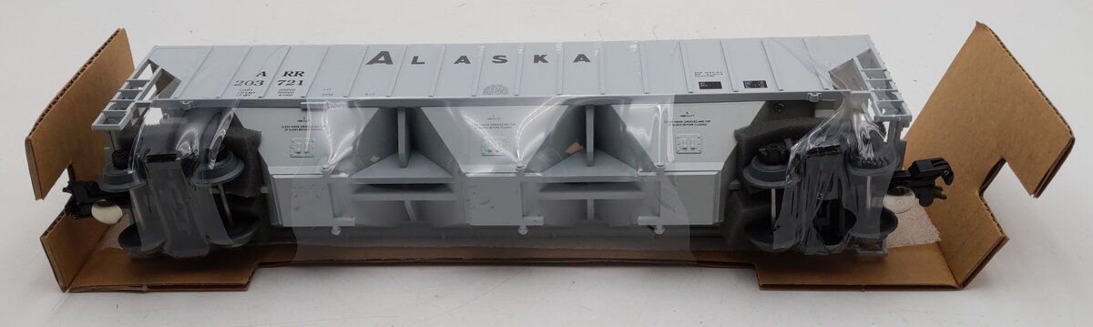 Weaver 203725 O Alaska (M&W Gray) PS-2 CD Grain Hopper (3-Rail) NIB