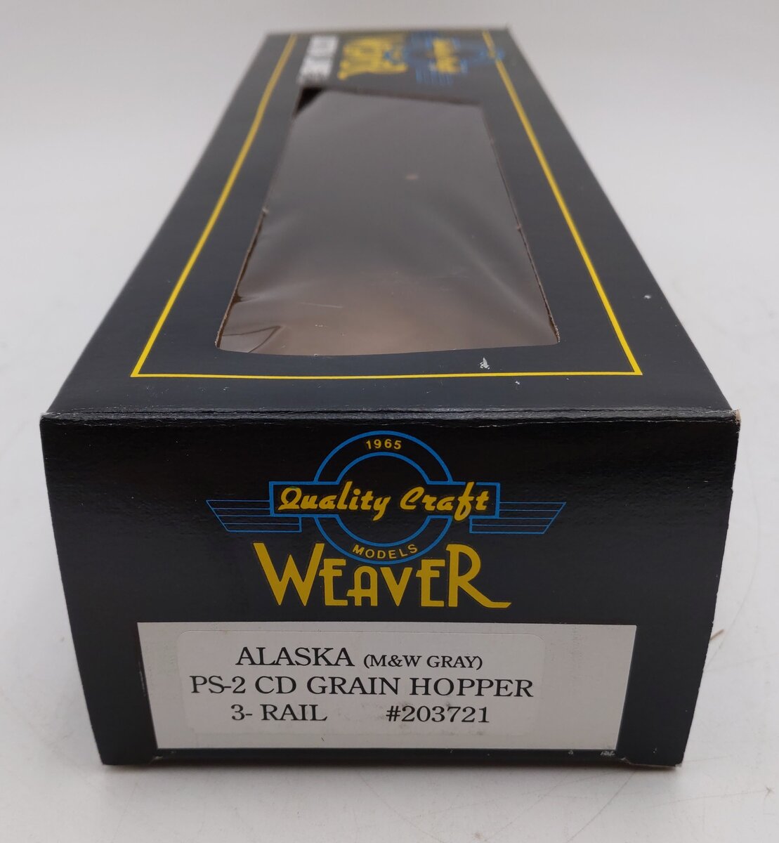 Weaver 203725 O Alaska (M&W Gray) PS-2 CD Grain Hopper (3-Rail) NIB