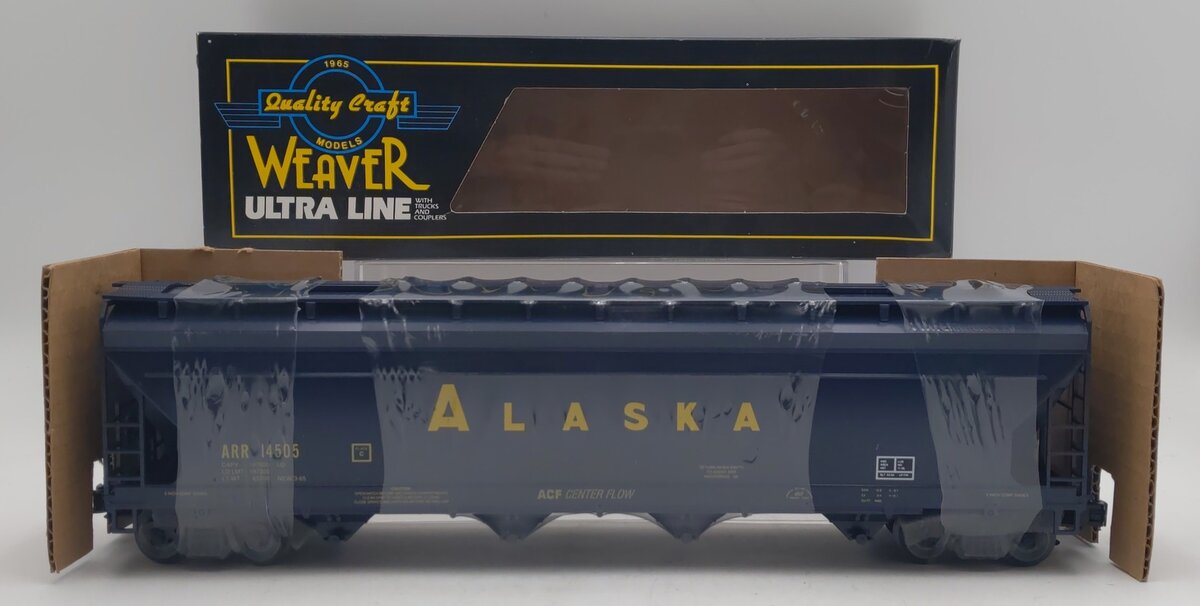 Weaver 14505 O Gauge Alaska 3-Bay Centerflow Hopper #14505 - 3-Rail NIB