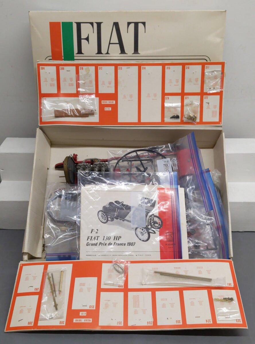 Pocher K/70 1:8 1907 Fiat Grand Prix de France Model Kit EX/Box