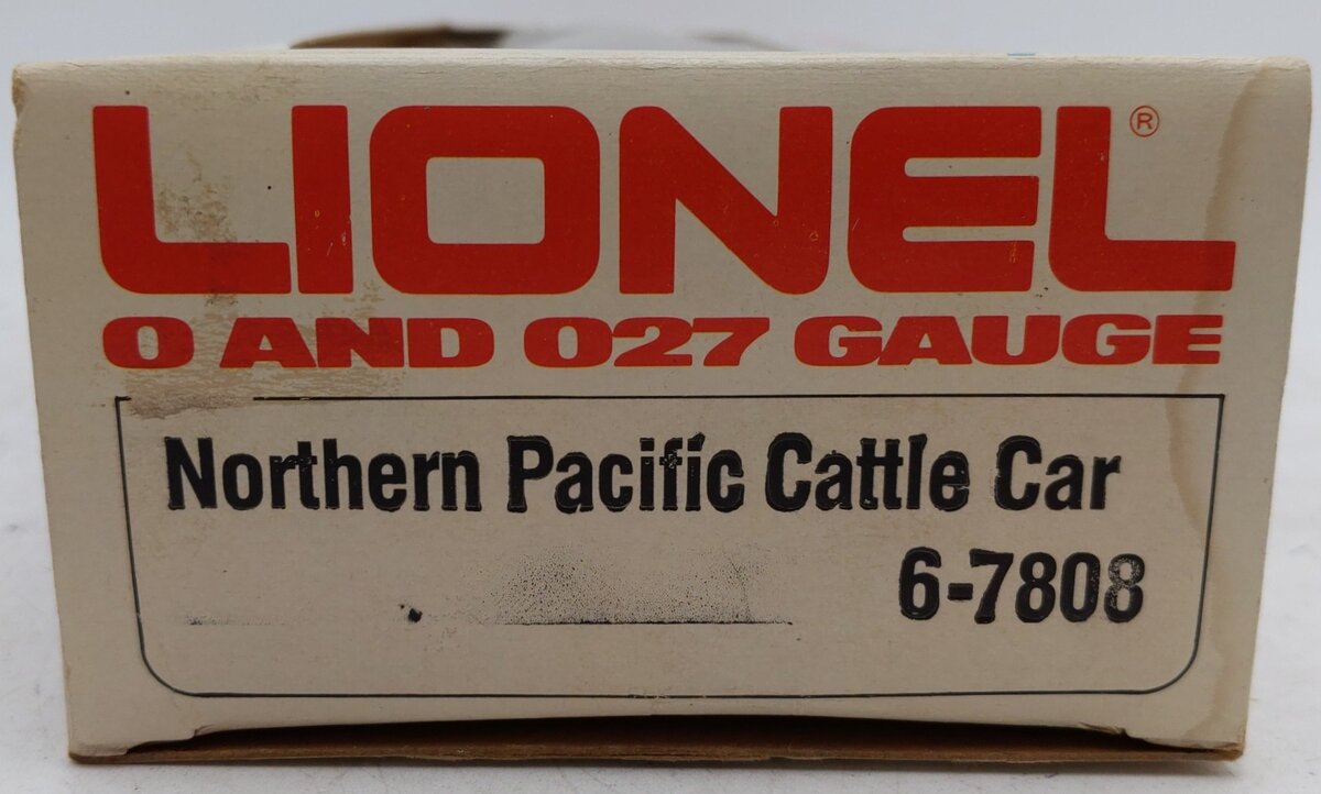 Lionel 6-7808 O Gauge Northern Pacific Pig Palace Stock Car EX/Box