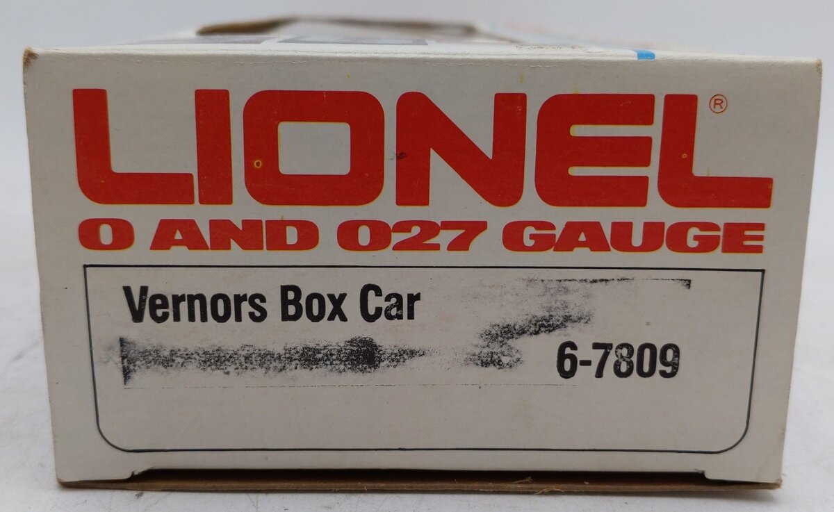 Lionel 6-7809 O Gauge Vernors Boxcar #7809 VG/Box