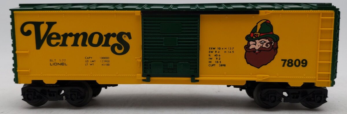 Lionel 6-7809 O Gauge Vernors Boxcar #7809 VG/Box