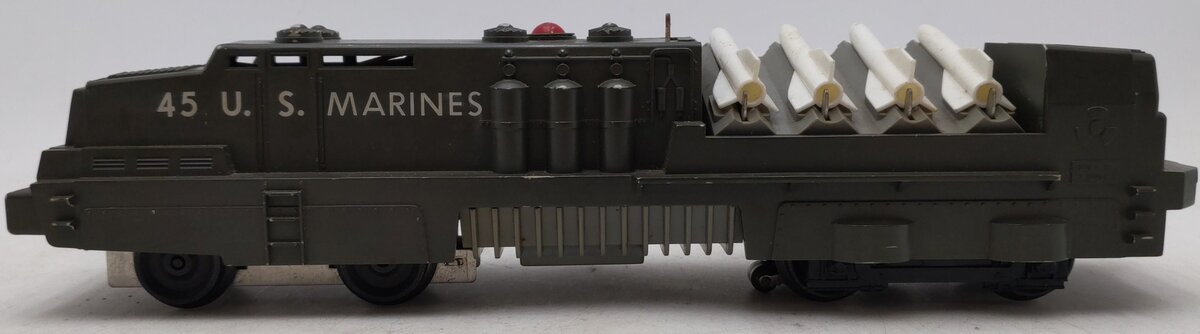 Lionel 45 Vintage O Olive Drab USMC Mobile Missile Launcher VG