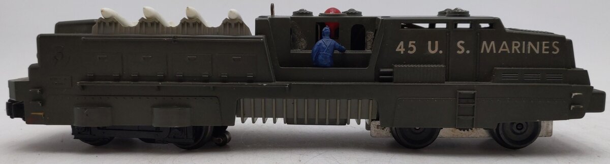 Lionel 45 Vintage O Olive Drab USMC Mobile Missile Launcher VG