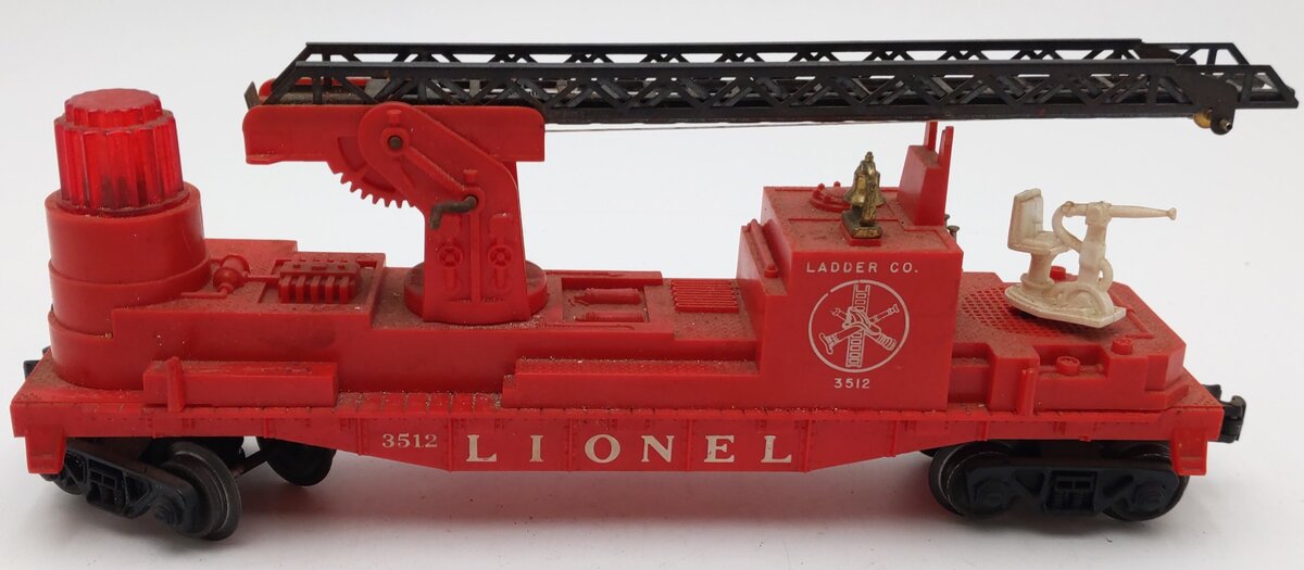Lionel 3512 Vintage Fire Ladder Car with Ladder