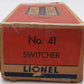 Lionel 41 Vintage O Gauge Postwar U.S Army Gas Turbine Powered Diesel Locomotive VG/Box