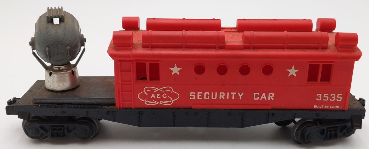 Lionel 3535 Vintage O AEC Security Car with Operating Searchlight