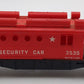 Lionel 3535 Vintage O AEC Security Car with Operating Searchlight