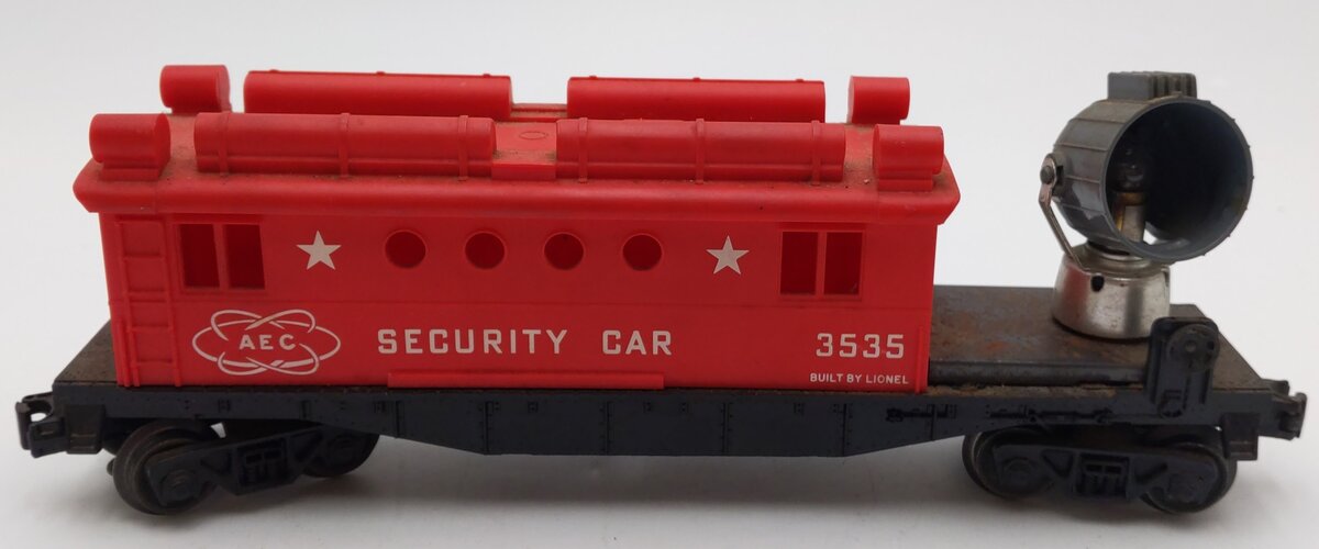 Lionel 3535 Vintage O AEC Security Car with Operating Searchlight