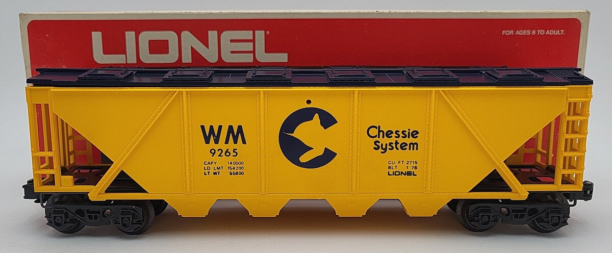 Lionel 6-9265 O Gauge Chessie Covered Hopper #9265 EX/Box