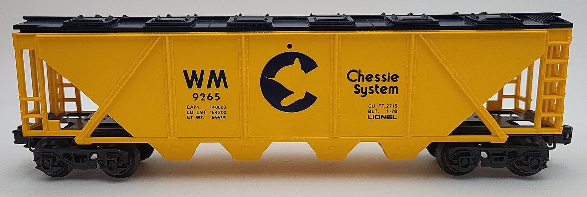 Lionel 6-9265 O Gauge Chessie Covered Hopper #9265 EX/Box