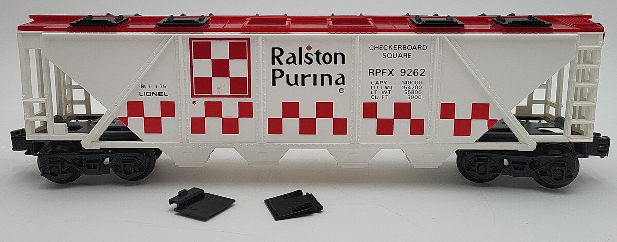 Lionel 6-9262 O Gauge Ralston Purina Checkerboard Quad Hopper EX/Box