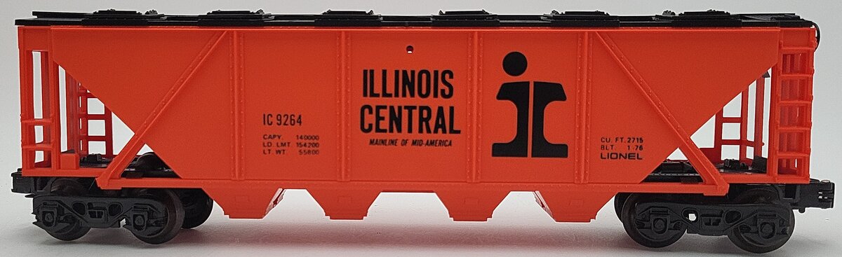 Lionel 6-9264 O Gauge Illinois Central Quad Hopper #9264 EX/Box