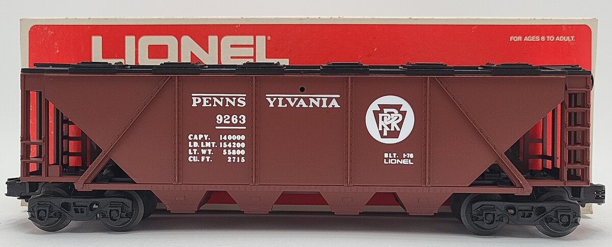 Lionel 6-9263 O Gauge Pennsylvania 4 Bay Hopper Car EX/Box