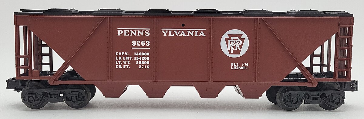 Lionel 6-9263 O Gauge Pennsylvania 4 Bay Hopper Car EX/Box