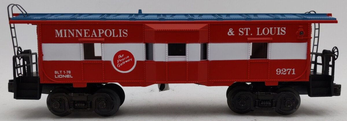 Lionel 6-9271 O Gauge Minneapolis & St. Louis Bay Window Lighted Caboose VG