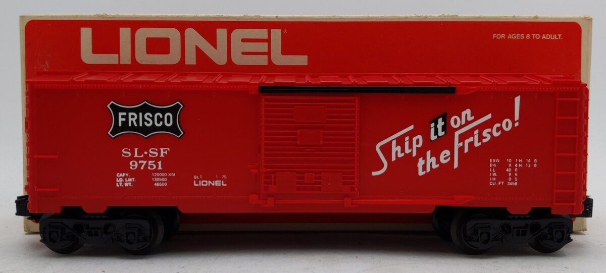 Lionel 6-9751 O Gauge Frisco Boxcar VG/Box