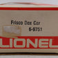 Lionel 6-9751 O Gauge Frisco Boxcar VG/Box