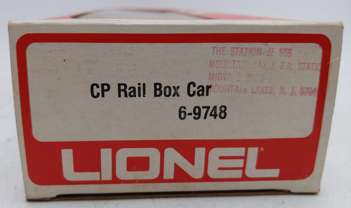 Lionel 6-9748 O Gauge CP Rail Blue Boxcar #9748 EX/Box