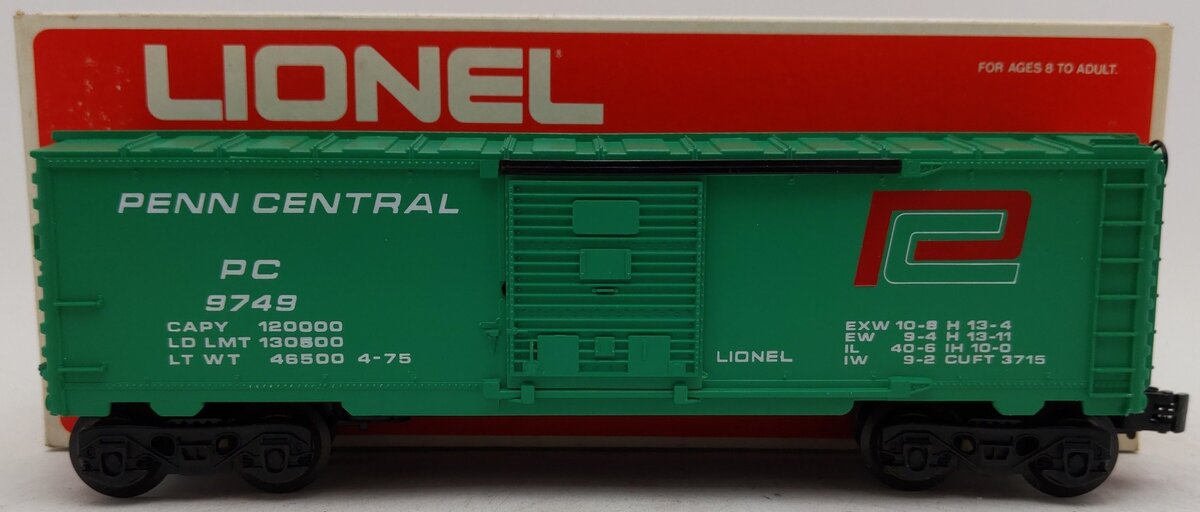 Lionel 6-9749 O Gauge Penn Central Boxcar #9749 VG/Box