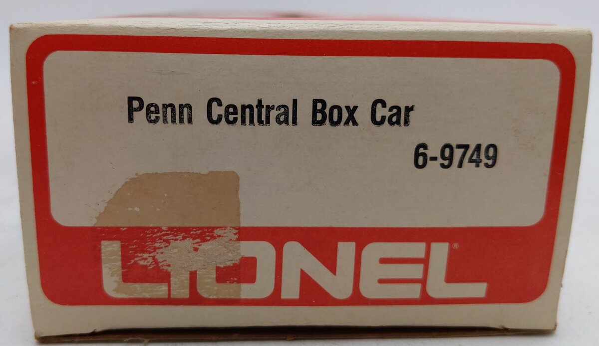 Lionel 6-9749 O Gauge Penn Central Boxcar #9749 VG/Box