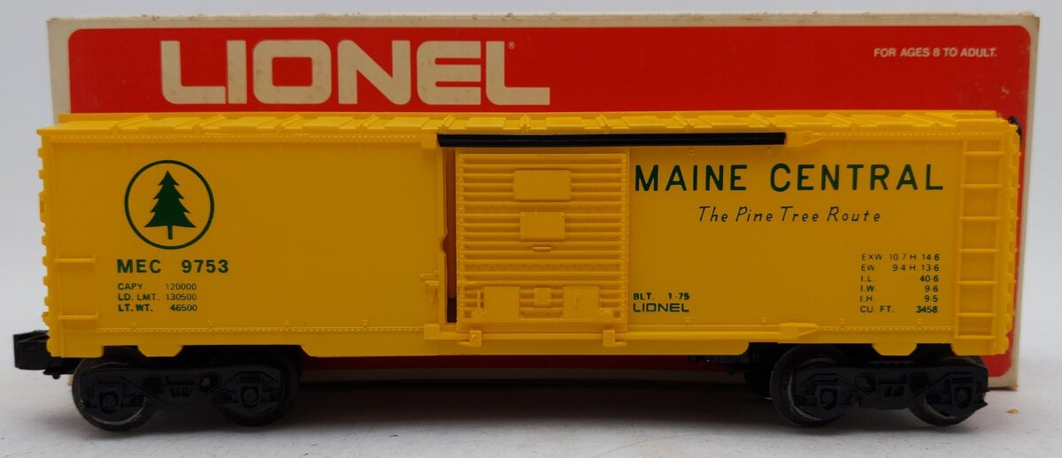 Lionel 6-9753 O Gauge Maine Central Boxcar VG/Box