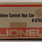 Lionel 6-9753 O Gauge Maine Central Boxcar VG/Box