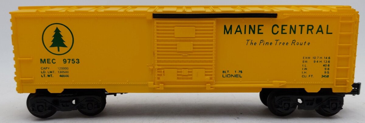 Lionel 6-9753 O Gauge Maine Central Boxcar VG/Box