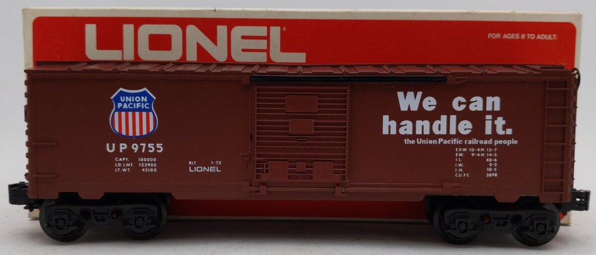 Lionel 6-9755 O Gauge Union Pacific Boxcar EX/Box