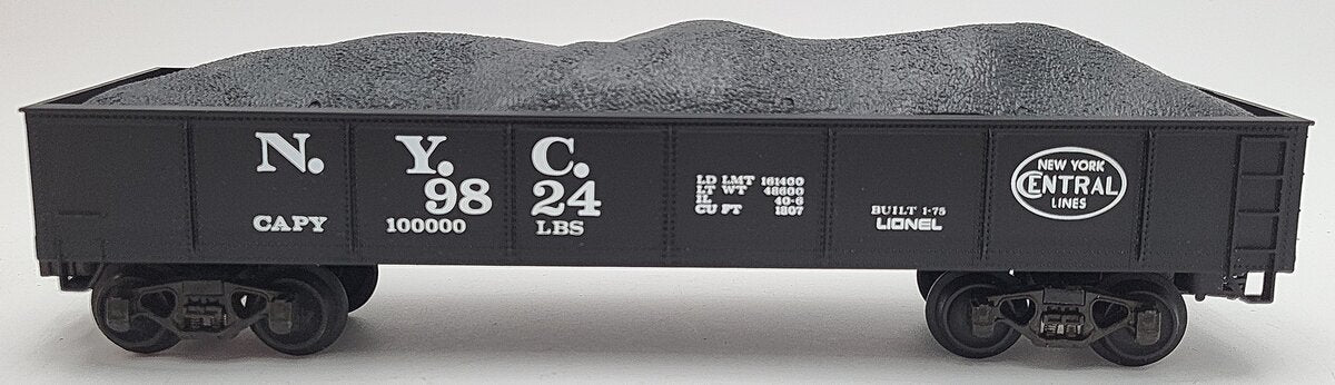 Lionel 6-9824 O Gauge New York Central Gondola with Coal Load VG/Box