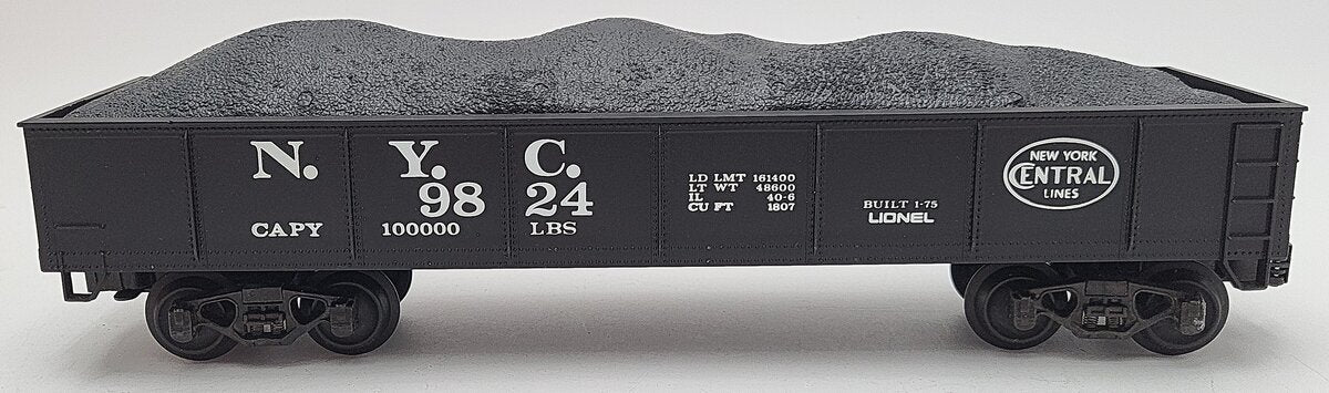 Lionel 6-9824 O Gauge New York Central Gondola with Coal Load VG/Box