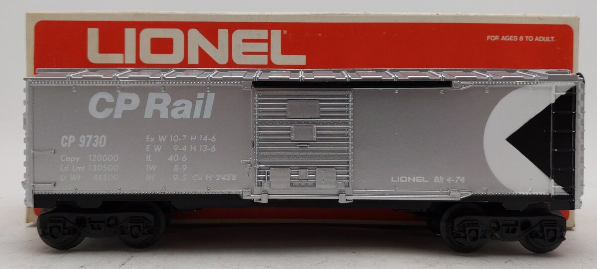 Lionel 6-9730 O Gauge CP Rail Boxcar EX/Box