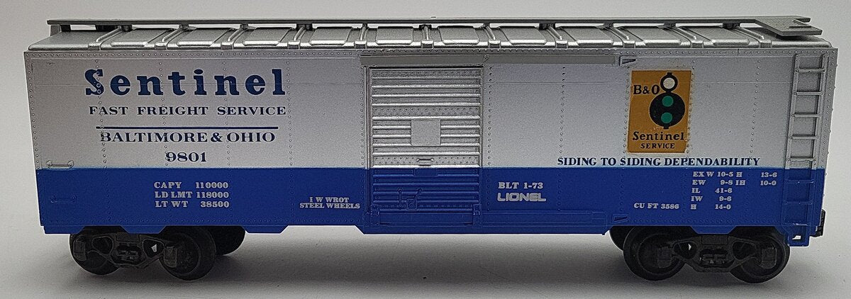 Lionel 6-9801 O Gauge Baltimore & Ohio Sentinel Box Car EX/Box