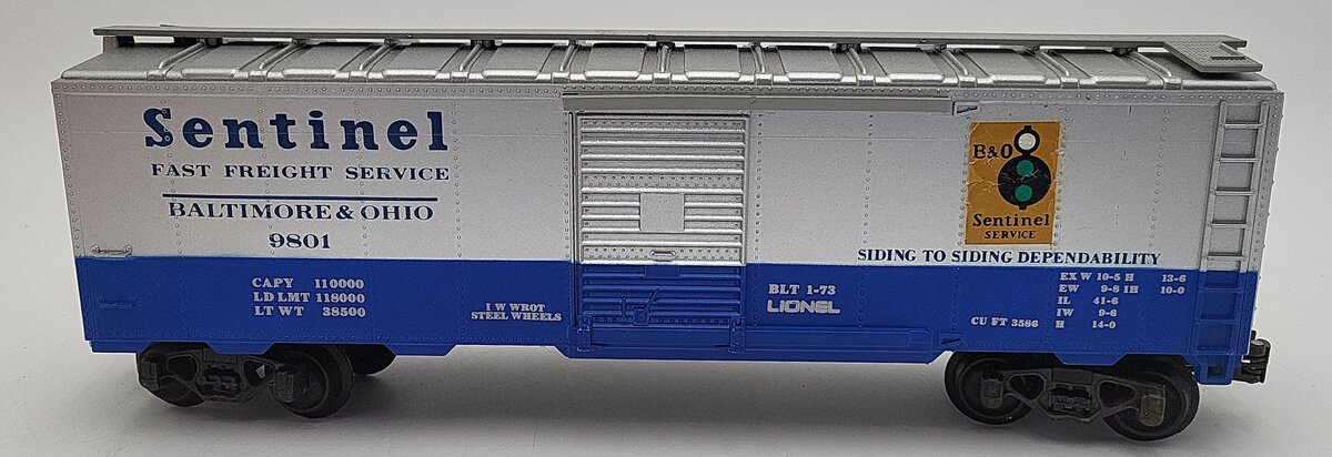 Lionel 6-9801 O Gauge Baltimore & Ohio Sentinel Box Car EX/Box