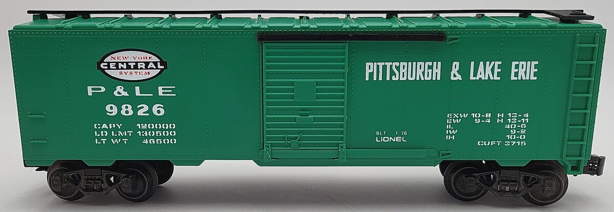 Lionel 6-9826 O Gauge New York Central Pittsburgh & Lake Erie Box Car EX/Box
