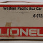 Lionel 6-9723 O Gauge Western Pacific Boxcar #9723 EX/Box