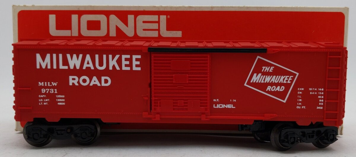 Lionel 6-9731 O Gauge Milwaukee Road Boxcar VG/Box