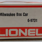 Lionel 6-9731 O Gauge Milwaukee Road Boxcar VG/Box