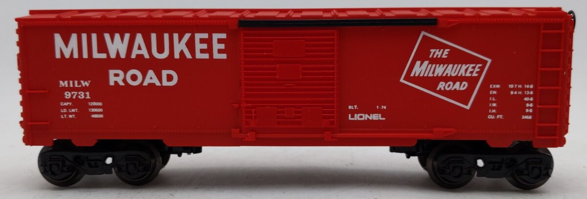Lionel 6-9731 O Gauge Milwaukee Road Boxcar VG/Box