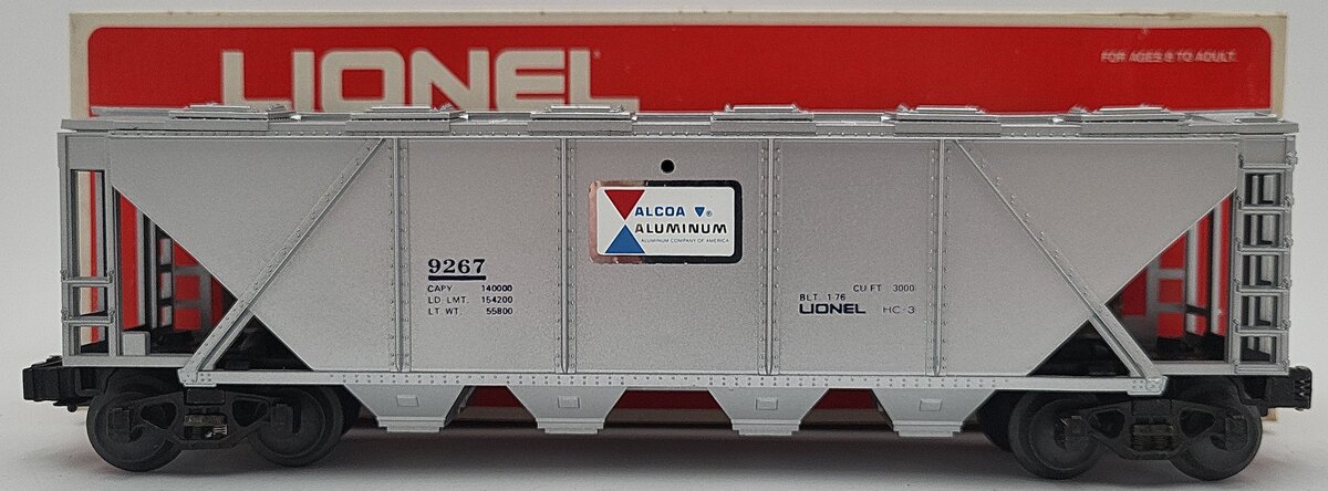 Lionel 6-9267 O Gauge Alcoa Covered Hopper EX/Box
