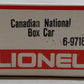 Lionel 6-9718 O Canadian National Box Car #9718 EX/Box
