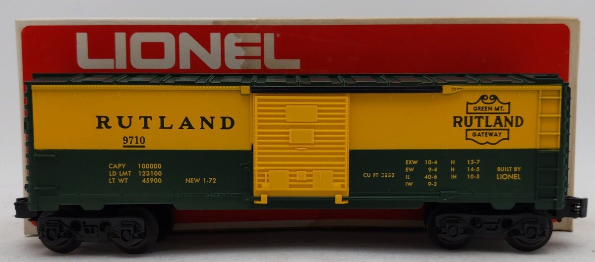 Lionel 6-9710 O Gauge Rutland Boxcar EX/Box