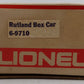 Lionel 6-9710 O Gauge Rutland Boxcar EX/Box