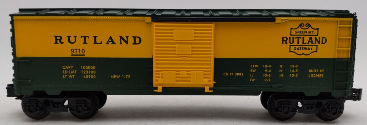Lionel 6-9710 O Gauge Rutland Boxcar EX/Box