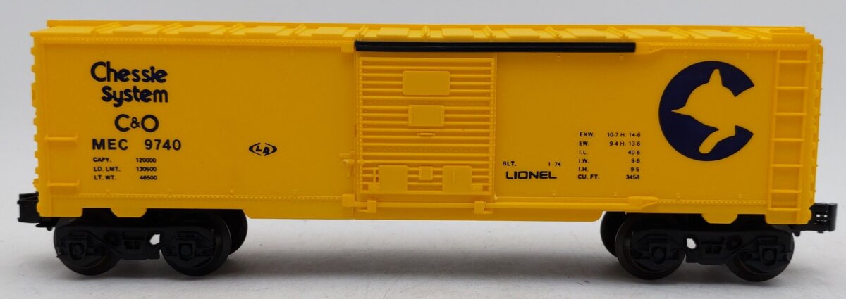 Lionel 6-9740 O Gauge Chesapeake & Ohio/Chessie System Box Car VG