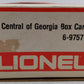 Lionel 6-9757 O Gauge Central of Georgia Boxcar EX/Box